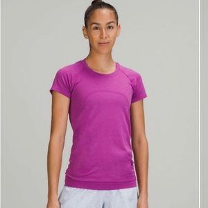 Lululemon swiftly tech short sleeve 2.0 vivid plum size 8